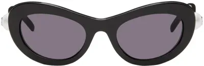 Givenchy Black 4g Pearl Sunglasses In Matte Black / Smoke