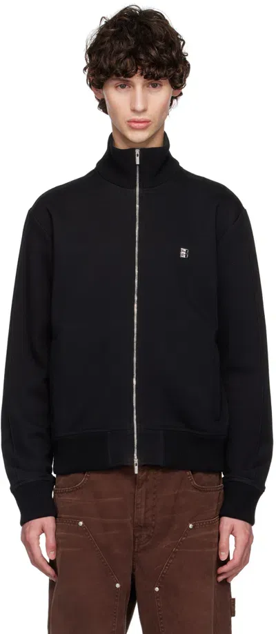 Givenchy Black 4g Track Jacket In 001-black