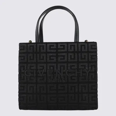 Givenchy Black Cotton Blend G Mini Tote Bag