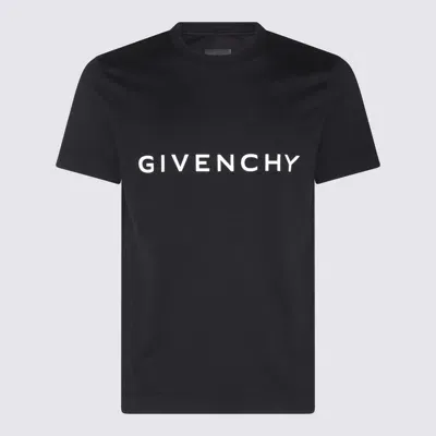 Givenchy Black Cotton Logo T-shirt