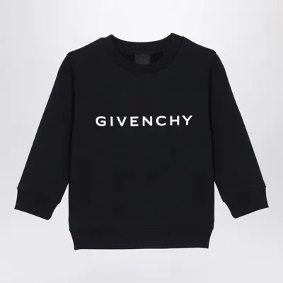 Givenchy Kids' Black Cotton Sweatshirt With Logo