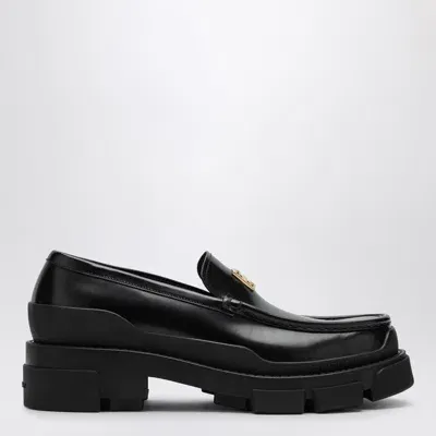 Givenchy Black Leather Loafer With Logo Women