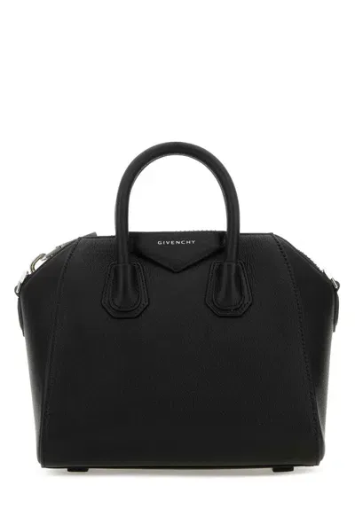 Givenchy Black Leather Mini Antigona Handbag