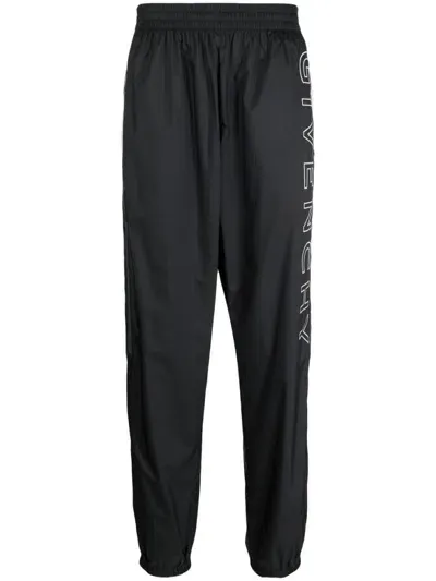 Givenchy Embroidered-logo Track Pants In Black