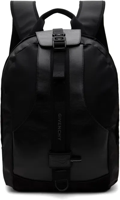 Givenchy Black Medium G-trail Backpack In 001-black