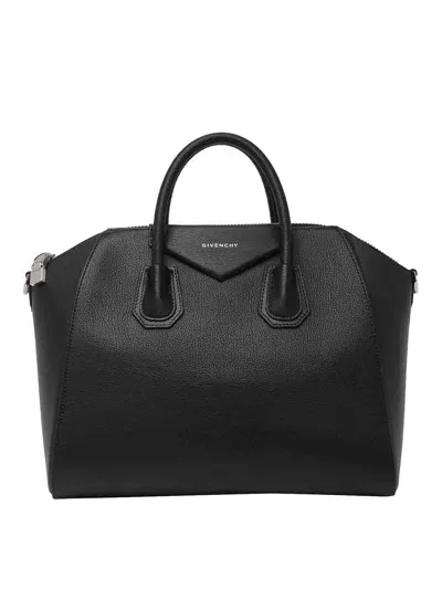 Givenchy Antigona Medium Handbag In Black