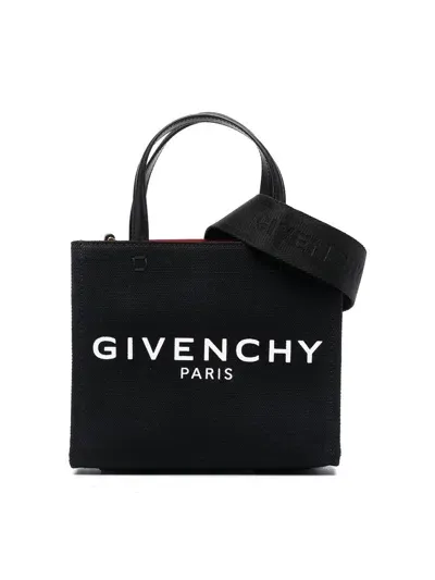 Givenchy G-tote Mini Canvas Tote Bag In Black