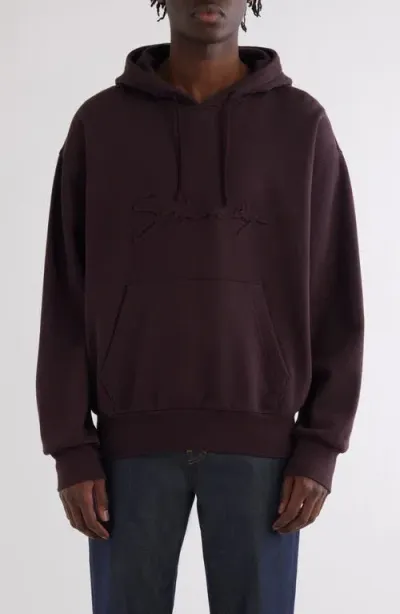 Givenchy Boxy Fit Logo Cotton Hoodie In Purple