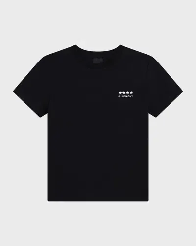 Givenchy Kids' Boy's 4g Printed T-shirt In Black