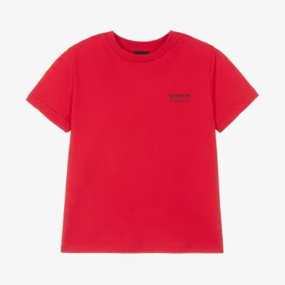 Givenchy Kids' 4g-print T-shirt In Red