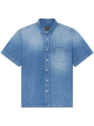 Givenchy Camicia In Denim In Multicolor