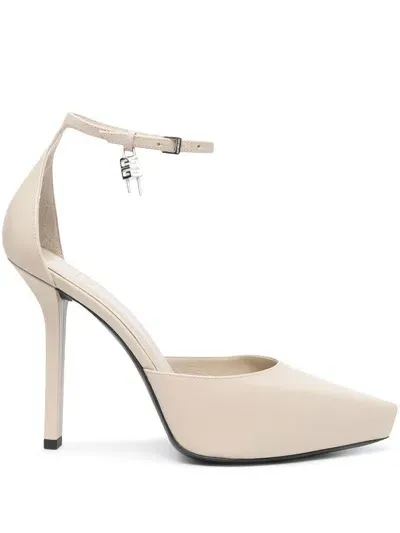 Givenchy Charm-detail Ankle-strap Pumps In Neutrals