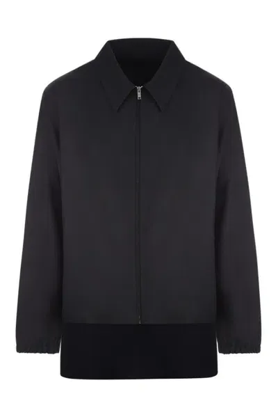 Givenchy Classic Collar Zipped Blazer In Black