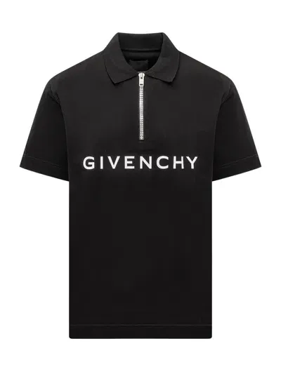 Givenchy Classic Fit Polo In Black