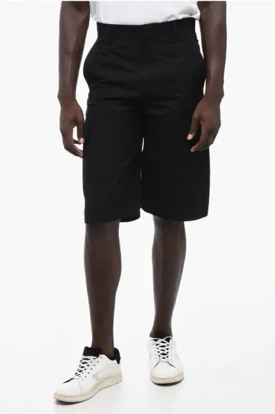 Givenchy Cotton Cargo Shorts With Belt Loops