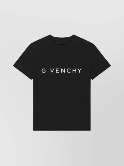 Givenchy Logo-print Short-sleeve T-shirt In Black