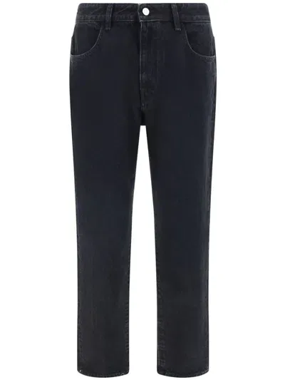 Givenchy Cotton Straight-leg Jeans In Schwarz