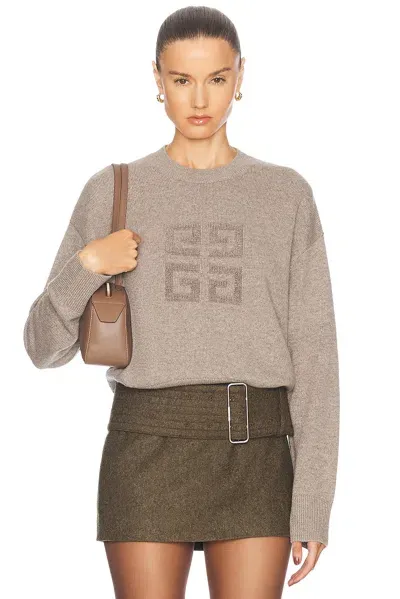 Givenchy Crewneck Sweater In Pumice Beige