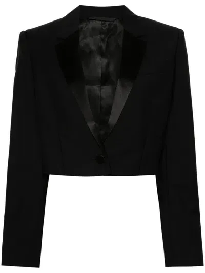 Givenchy Cropped Jacket In Black