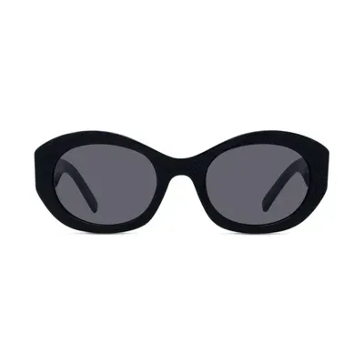 Givenchy Eyewear Oval Frame Sunglasses In Black