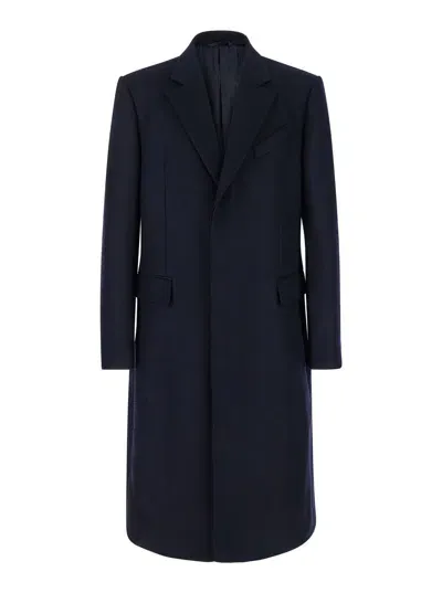 Givenchy Fitted Long Coat In Blu