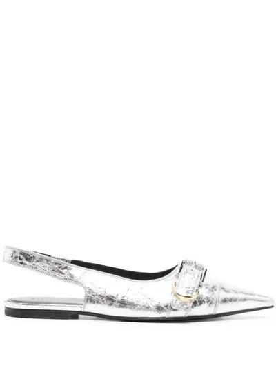 Givenchy Flat Shoes In Silver