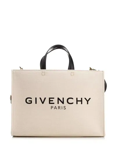 Givenchy G-tote Medium Tote Bag In Beige/black