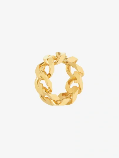 Givenchy G Chain Ring In Metal In Golden Yellow