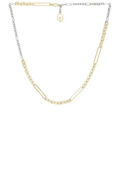 Givenchy G Link Mixed Necklace In Golden & Silvery