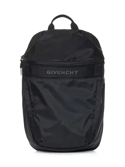 Givenchy Logo Backpack In Black