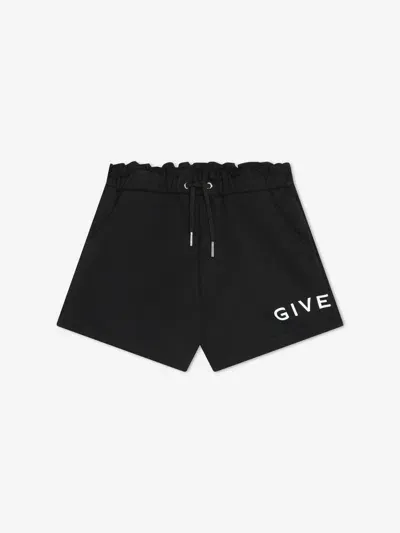 Givenchy Kids' 4g Logo-print Drawstring Shorts In Black