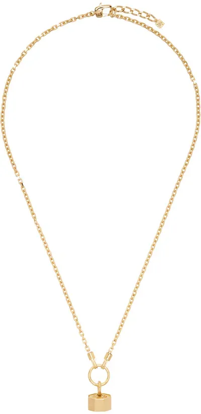 Givenchy Gold Charm Necklace In 710-golden Yellow