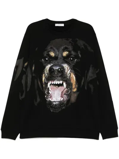 Givenchy Graphic-print Sweatshirt In Black