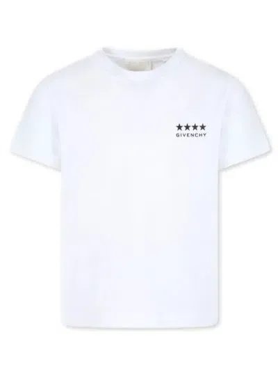 Givenchy Kids' 4g-print Organic-cotton T-shirt In White