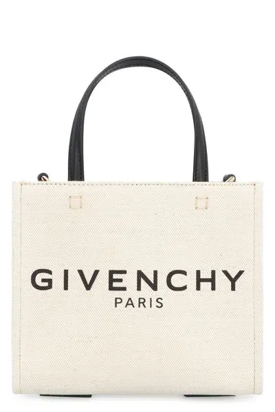 Givenchy G Canvas Tote Bag In Beige