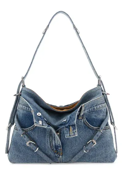 Givenchy Medium Denim Boyfriend Cross-body Bag In Blue