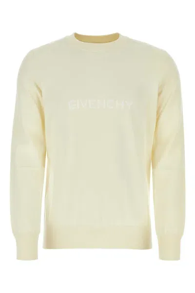 Givenchy Ivory Cotton Sweater In White