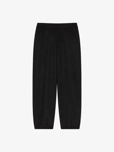 Givenchy Jogger Pants In Double Face Wool And Cashmere In Black