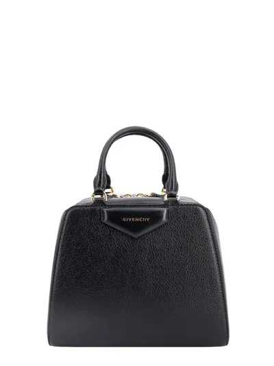 Givenchy Leather Handbag With Frontal Logo In Black