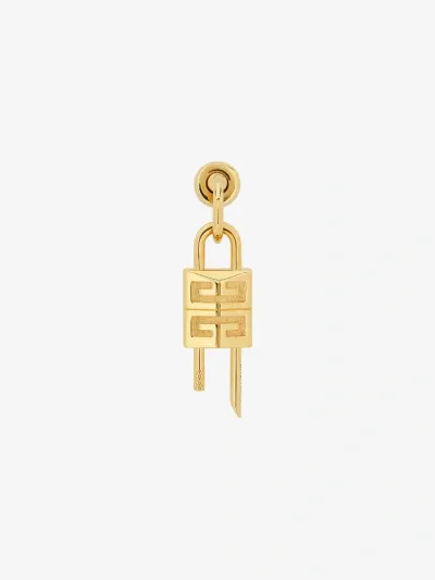 Givenchy Lock Earring In Metal In Multicolor