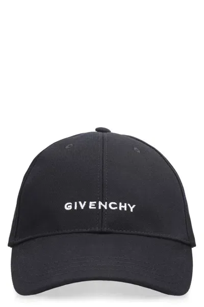 Givenchy Logo Baseball Cap In Black