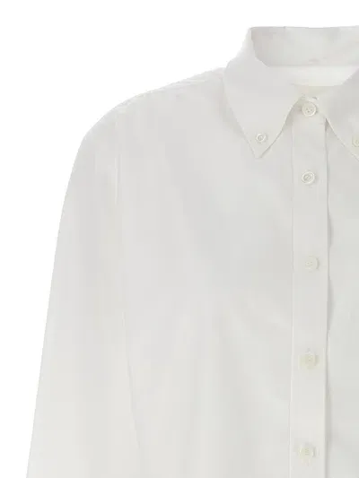 Givenchy Logo Cotton Shirt In White