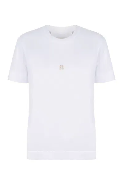 Givenchy Logo Cotton T-shirt In White