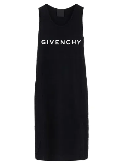 Givenchy Logo Dress In Black