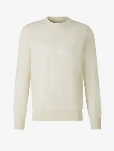 Givenchy Logo Knit Sweater In White