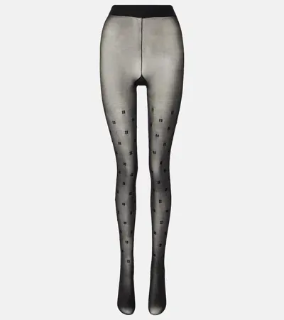 Givenchy Logo Tights In Black