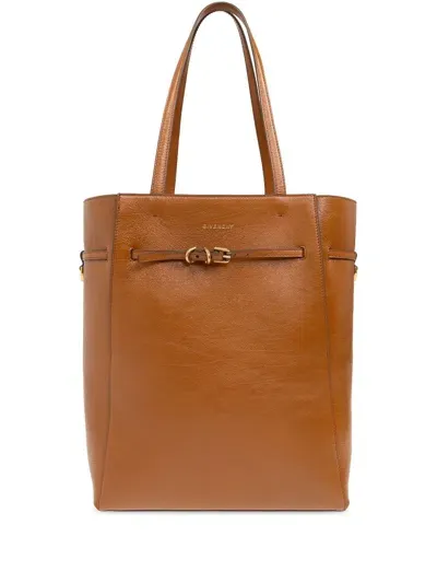 Givenchy Medium Voyou Tote Bag In Leather In Beige