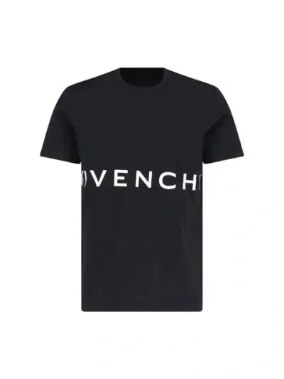 Givenchy "4g" Logo T-shirt In Black