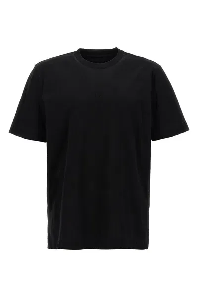 Givenchy Men Embroidery T-shirt In Black