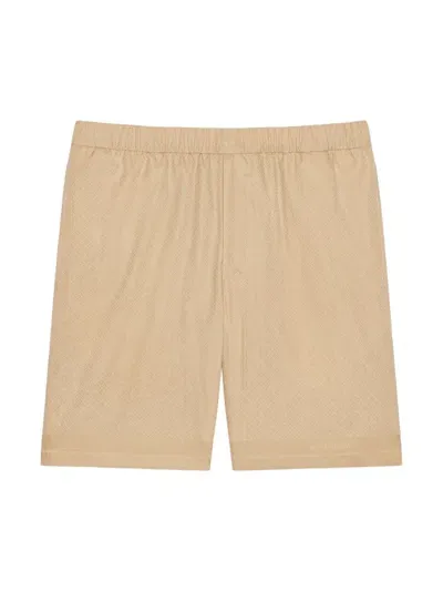 Givenchy Bermuda Shorts In 4g Cotton In Beige